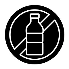 No Plastic  Icon Element For Design	
