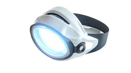Professional LED Headlamp on Transparent Background for Outdoor Activities