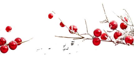 Festive Christmas Song Sheet with Musical Notes on Transparent Background