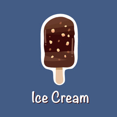 vector illustration realistic bakery bread dessert ice cream chocolate peanut for ads, poster, social media, package, sticker, food products