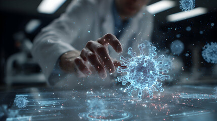 Advanced research exploring pathogen behavior using modern technologies in a laboratory setting