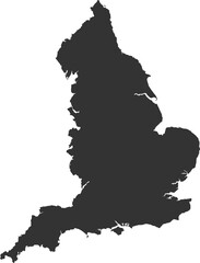 England map illustration isolated on transparent background