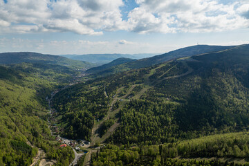 Szczyrk - Krajobraz gór - Beskid śląski