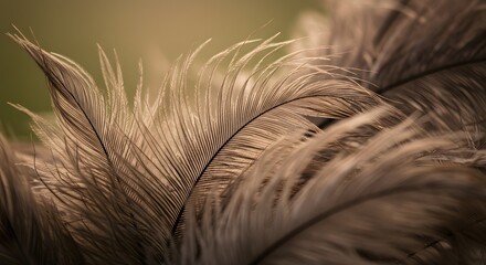 Obraz premium Ostrich feathers close up texture