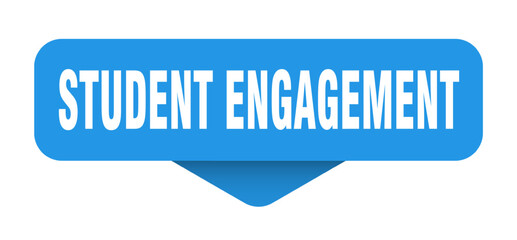 student engagement sticker. student engagement sign on transparent background