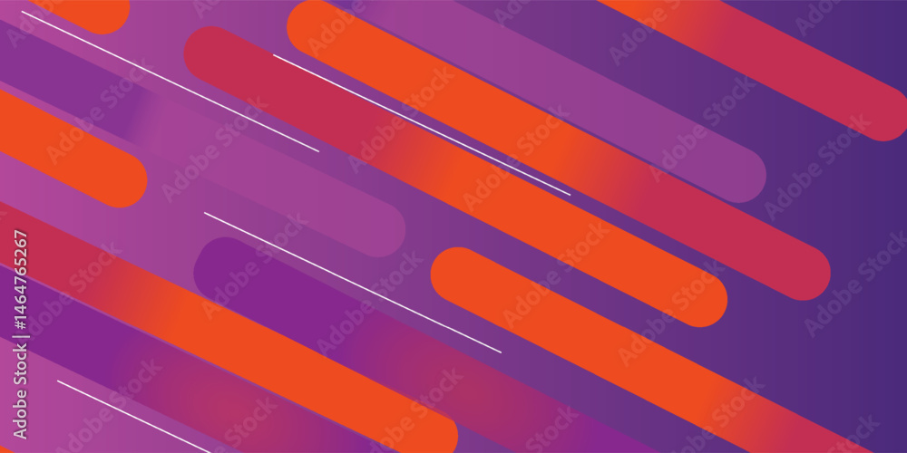Poster Abstract colorful diagonal background design. Dynamic shapes composition.