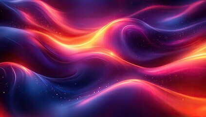 Abstract vibrant swirling waves.