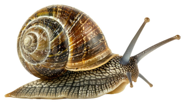 PNG  Detailed close-up snail shell