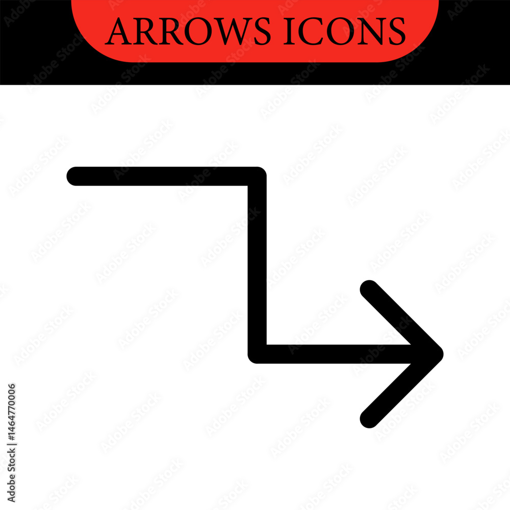 Aufkleber arrows big black set of web icons in line style. arrow collection signs for web and mobile app. arro