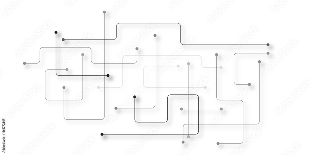 Aufkleber geometric abstract background with simple square elements. trendy geometric white background, elegan