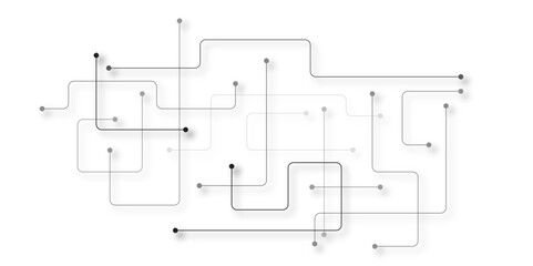 Geometric abstract background with simple square elements. Trendy geometric white background, elegant technology vector design. 