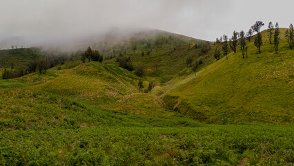 Obraz premium photo of mountains at Mount Bromo tourist attraction