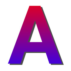 Vibrant Gradient Letter A Bold, Colorful, and Eye-Catching Design Element for Branding and Visual Communication