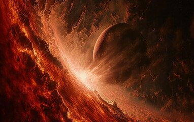 Magnificent view of the mysterious nebula