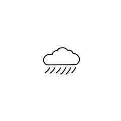 Rainfall icon showing cloud moisture and wet weather condition