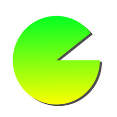 Vibrant Green Gradient Circle A Modern Abstract Graphic Design Element, Perfect for Presentations, Websites, and More