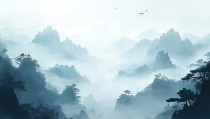 misty mountain forest