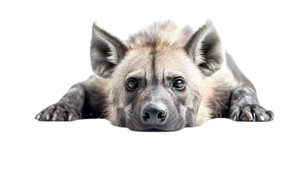 Professional Hyena Isolated on Transparent Background for Graphic Designers and Wildlife Enthusiasts