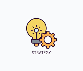 Strategy Icon Or Logo Isolated Illustration