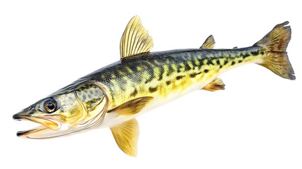Naklejka premium Mackerel Fish on Transparent Background Isolated - Professional High-Quality Image for Designs