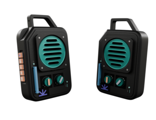 Wireless Bluetooth Speaker isolated on white