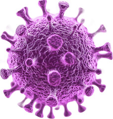 Close-up of a Pink Virus