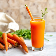 Celebrating World carrot day with refreshing carrot juice and healthy living inspiration. World Vegan Day. Healthy Food. World Vegetarian Day