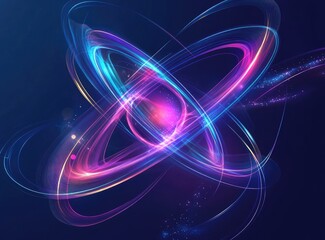 Obraz premium Abstract swirling energy forms