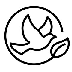 Bird  Icon Element For Design	