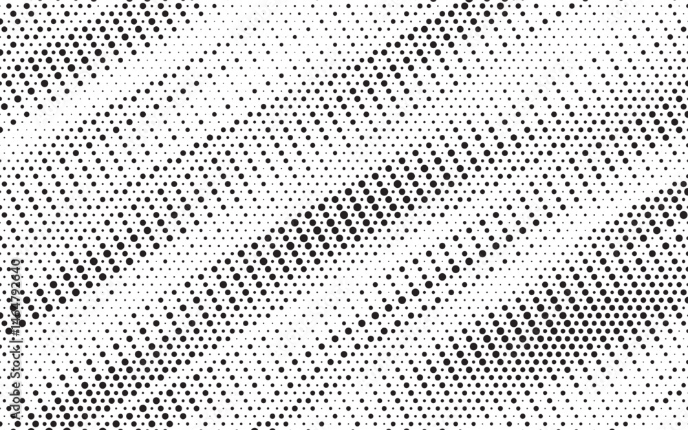 Poster Halftone background vector, abstract backdrop design with two tone pattern and copy space for edit your content
