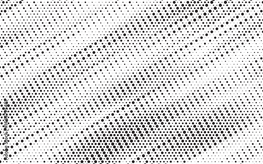 Poster Halftone background vector, abstract backdrop design with two tone pattern and copy space for edit your content