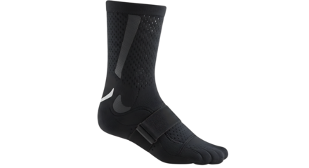 Black Ankle Sock with Strap