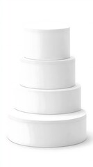 Obraz premium 純白の円筒、重なる静寂