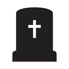 Fototapeta premium Tombstone icon. Rip grave icon.
