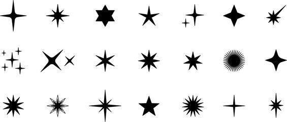 Star icon. Gold Stars or favorite flat icon for apps and websites. Rating Star icon. Star vector collection. Modern simple stars