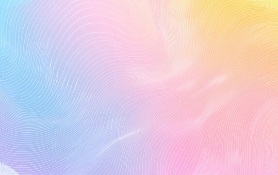 Pastel wavy lines blend into a soft, flowing gradient