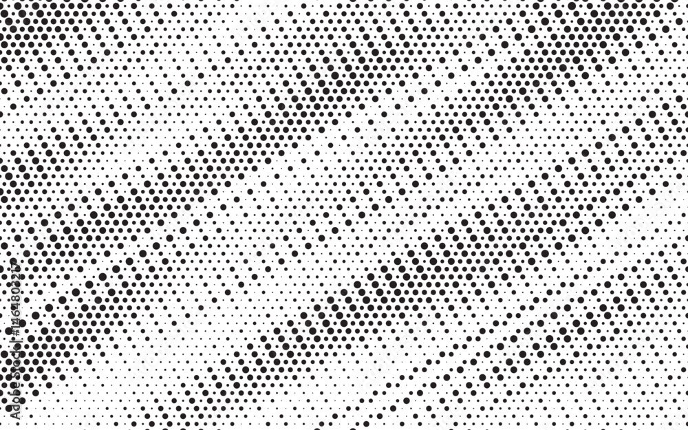 Poster Halftone background vector, abstract backdrop design with two tone pattern and copy space for edit your content