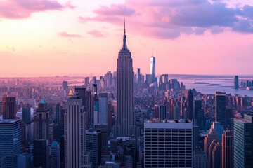 Obraz premium Cityscape at Sunset (1)