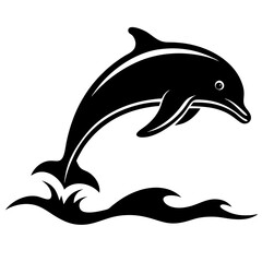 dolphin isolated on white background