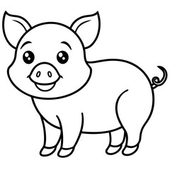 vector illustration of cartoon dog