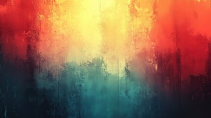 Fototapeta premium Abstract forest scene, vibrant colors