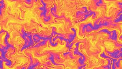 Abstract swirling colors, vibrant hues of yellow, orange, and purple, flowing liquid-like textures