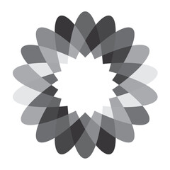 Round shape logo icon