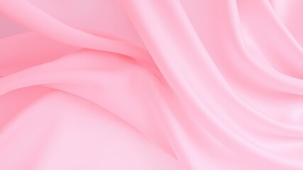 Obraz premium Abstract Draped Pink Fabric Texture Background for Design Projects