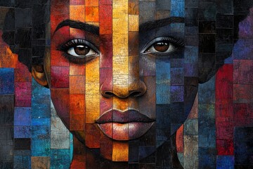 Celebrating Juneteenth With Vibrant Abstract Art Showcasing Unity and Joy Through Bold Shapes and Colors