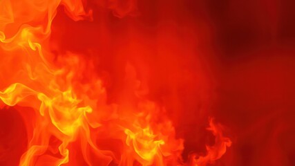 Abstract fiery orange and red smoke swirls background image