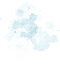 Watercolor painting splash texture element