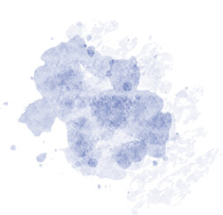 Watercolor blue painting splash texture element