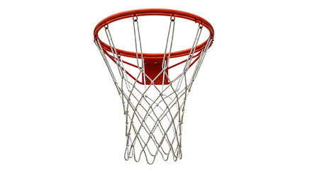 Naklejka premium Basketball net on white background