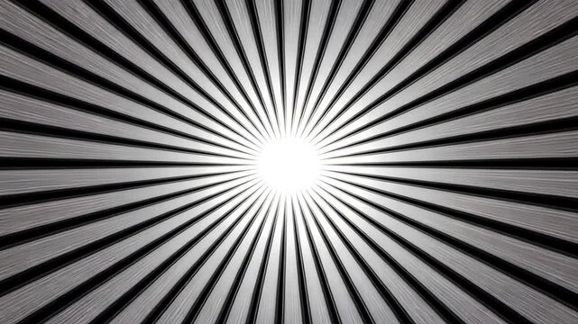 Black and white sunburst pattern abstract background design